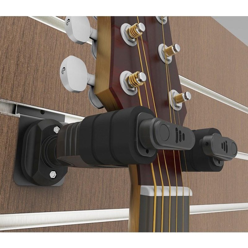 Strings and Accessories |   GH-110M Auto Lock Guitar Hanger Hook Holder Black Musical Instruments Black