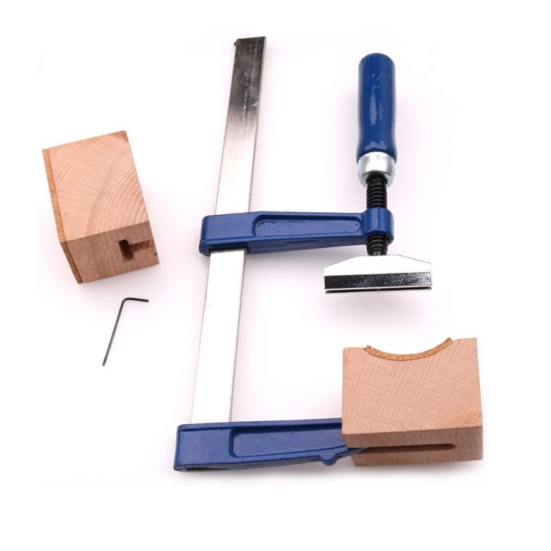 Strings and Accessories |   Guitar Bass Fretting Tool Fingerboard Fretboard Fret Press Tool with Wooden Blocks and Mini Wrench Luthier Tools Accessories Kit Blue Musical Instruments Blue