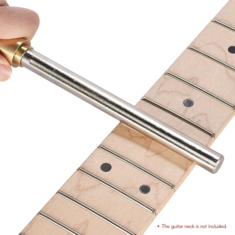 Strings and Accessories |   Guitar Fret Dressing Metal File with 3 Size Edges Wooden Handle Guitar Repair Maintenance Tool Luthier Tool Musical Instruments Strings & Accessories