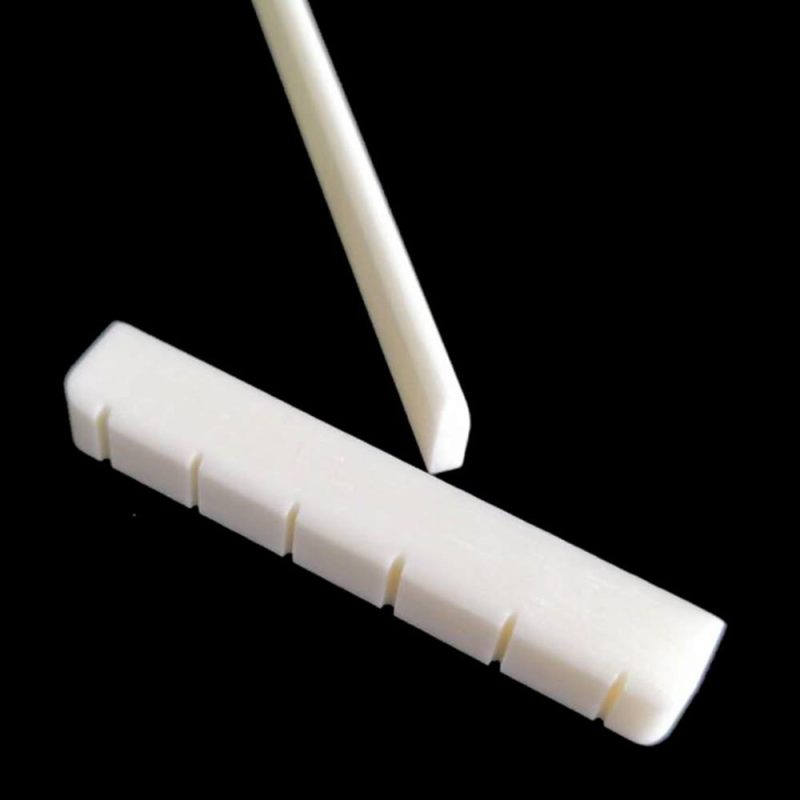 Strings and Accessories |   Guitar Saddle Nut White Cattle Bone for 39 Inch Classic Guitar White Musical Instruments Strings & Accessories