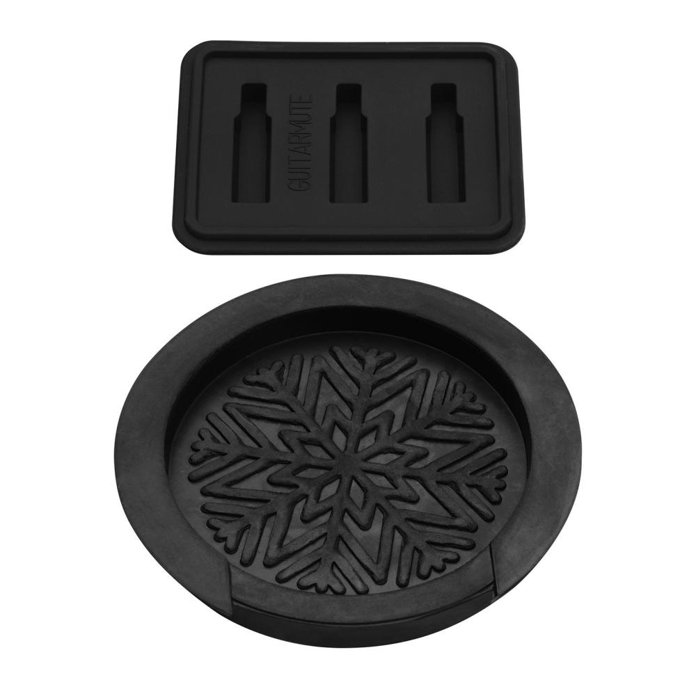 Strings and Accessories |   Guitar Sound Hole Cover Mute Muffler Set 11cm Soundhole Guitar Muter  Instrument Accessory for Acoustic Guitar Black Musical Instruments Black