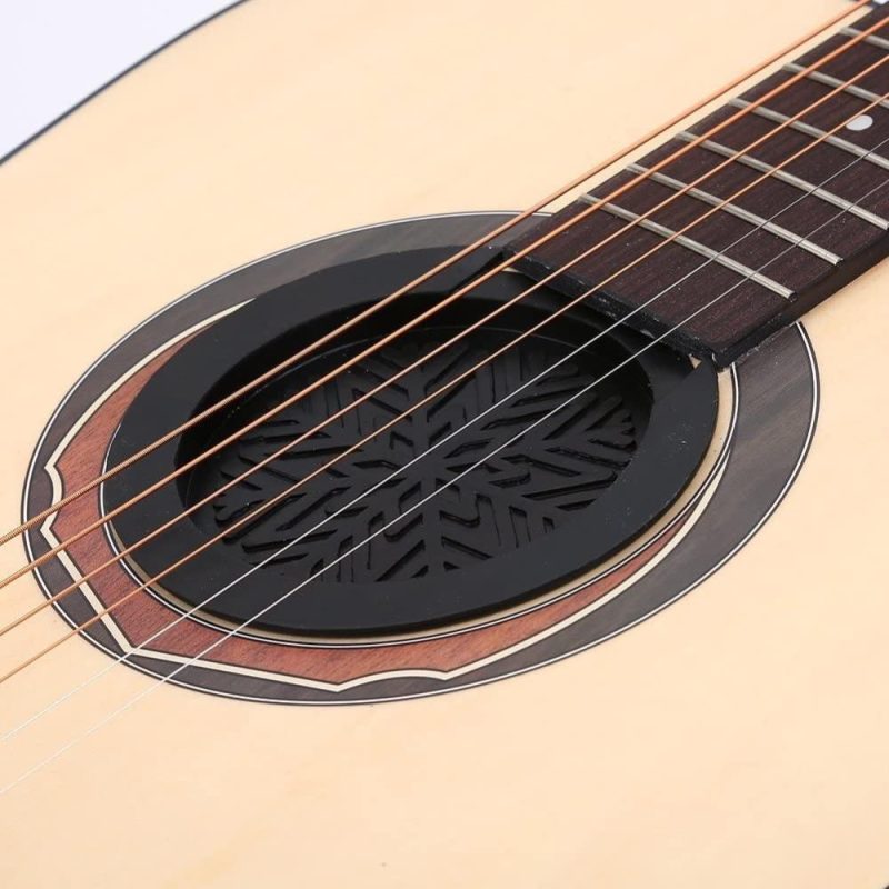 Strings and Accessories |   Guitar Sound Hole Cover Mute Muffler Set 11cm Soundhole Guitar Muter  Instrument Accessory for Acoustic Guitar Black Musical Instruments Black