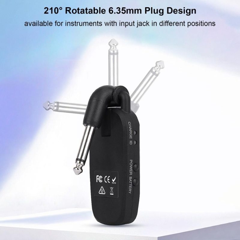 Strings and Accessories |   M31 2.4G Wireless System Professional Wireless Guitar Bass Transmitter Receiver System Black Musical Instruments Black