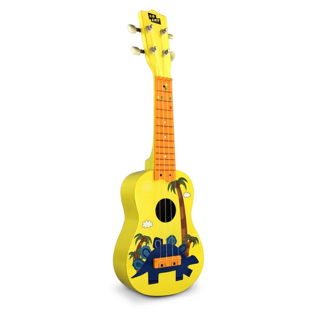 Strings and Accessories |   MU2110 21-Inch Kids Ukulele with 12-Fret Fingerboard and Durable White Nylon Strings Full Wooden Barrel Body Includes1 Pick Yellow Musical Instruments Strings & Accessories