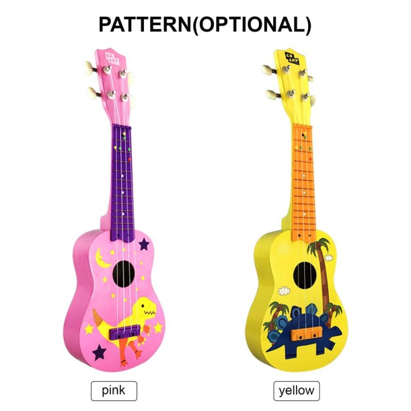 Strings and Accessories |   MU2110 21-Inch Kids Ukulele with 12-Fret Fingerboard and Durable White Nylon Strings Full Wooden Barrel Body Includes1 Pick Yellow Musical Instruments Strings & Accessories