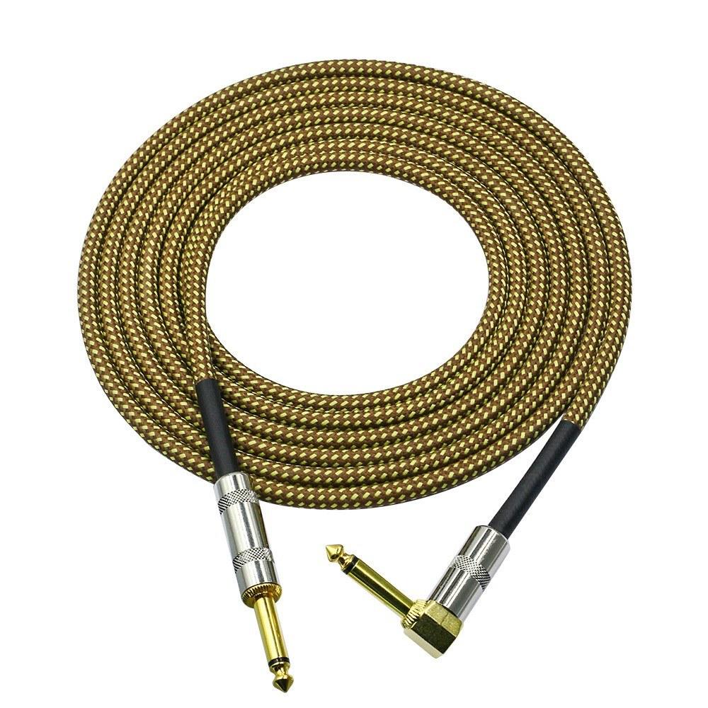 Strings and Accessories |   Musical Instrument Audio Guitar Cable Cord Brown Musical Instruments Brown