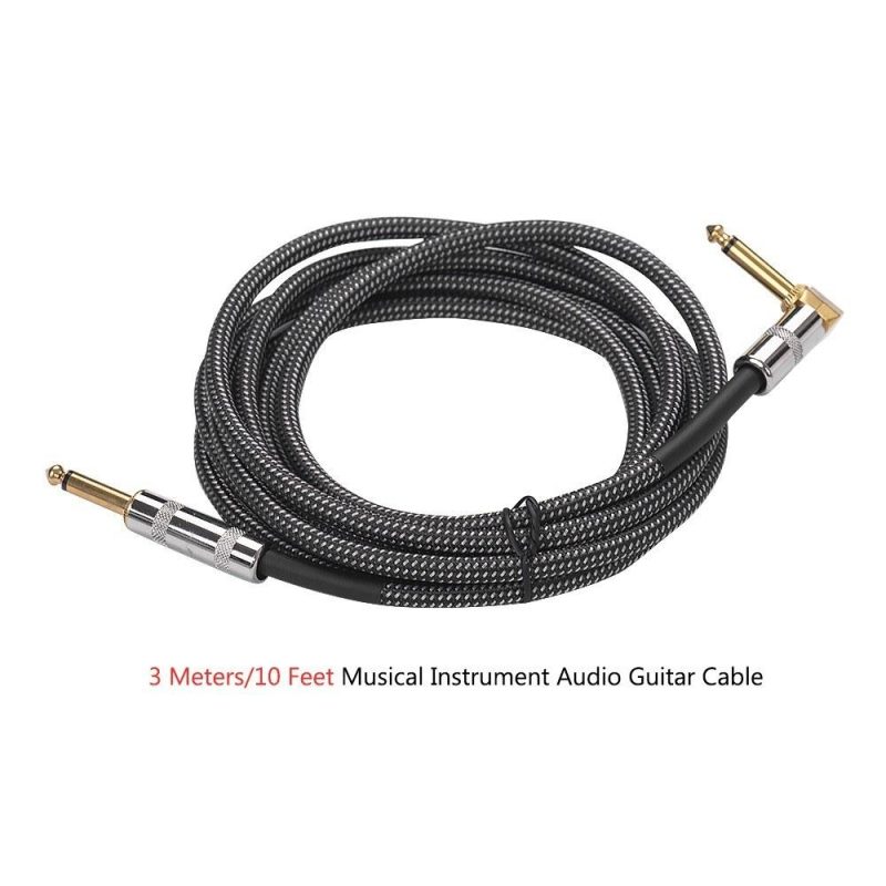 Strings and Accessories |   Musical Instrument Audio Guitar Cable Cord Gray Musical Instruments Gray