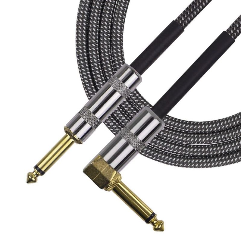 Strings and Accessories |   Musical Instrument Audio Guitar Cable Cord Gray Musical Instruments Gray