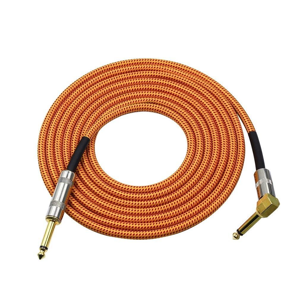 Strings and Accessories |   Musical Instrument Audio Guitar Cable Cord Orange Musical Instruments Orange