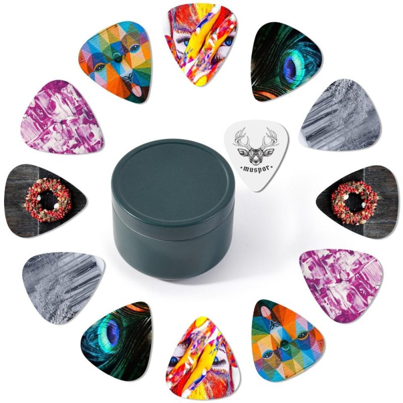 Strings and Accessories |   MX0299D 13pcs Celluloid Guitar Picks Musical Instruments Strings & Accessories