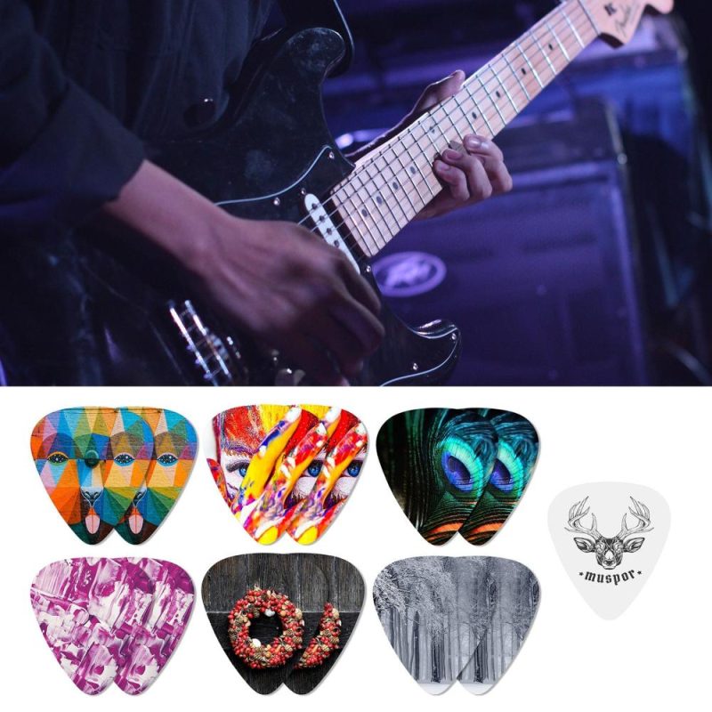 Strings and Accessories |   MX0299D 13pcs Celluloid Guitar Picks Musical Instruments Strings & Accessories