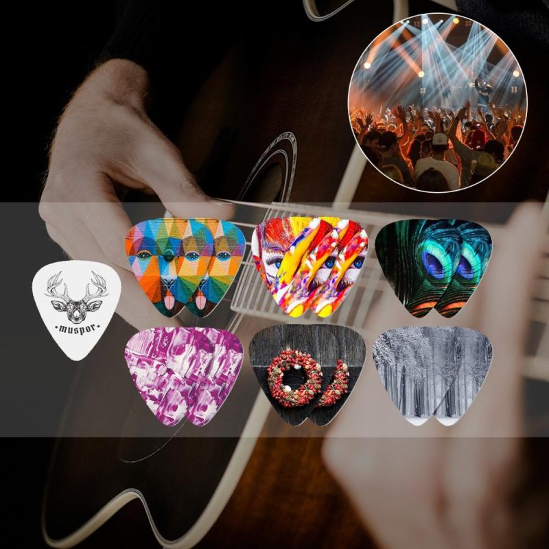 Strings and Accessories |   MX0299D 13pcs Celluloid Guitar Picks Musical Instruments Strings & Accessories