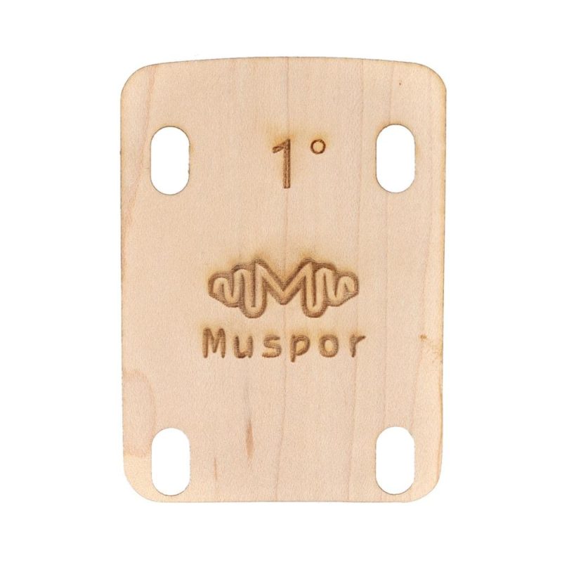 Strings and Accessories |   MX0360D 3pcs Guitar Neck Shims 0.25 0.5 1 Degree Wooden Shims Set for Bolt-on Neck Bolts Wood Musical Instruments Strings & Accessories