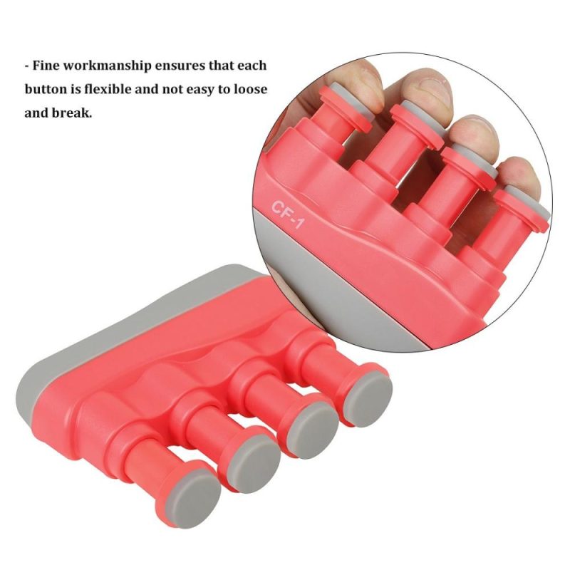 Strings and Accessories |   Portable Guitar Bass Piano Finger Exerciser Hand Grip Finger Trainer Finger Strengthener Hand Trainer Finger Training Device Hand Training Tool Red Red Musical Instruments Red