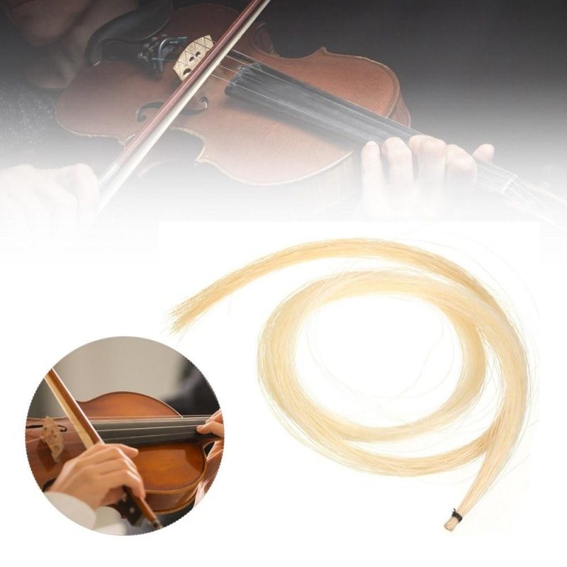 Strings and Accessories |   Professional Violin Bow Hair Musical Instruments Strings & Accessories