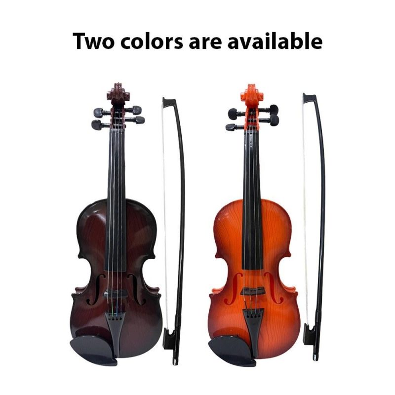 Strings and Accessories |   Simulated Violin Music Practice Violin for Beginners Violin Kit Light Brown Musical Instruments Light Brown