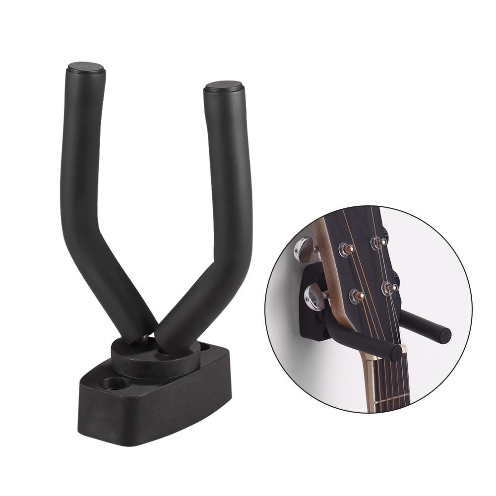 Strings and Accessories |   Wall Mount Guitar Hanger Hook Holder Keeper Black Musical Instruments Black