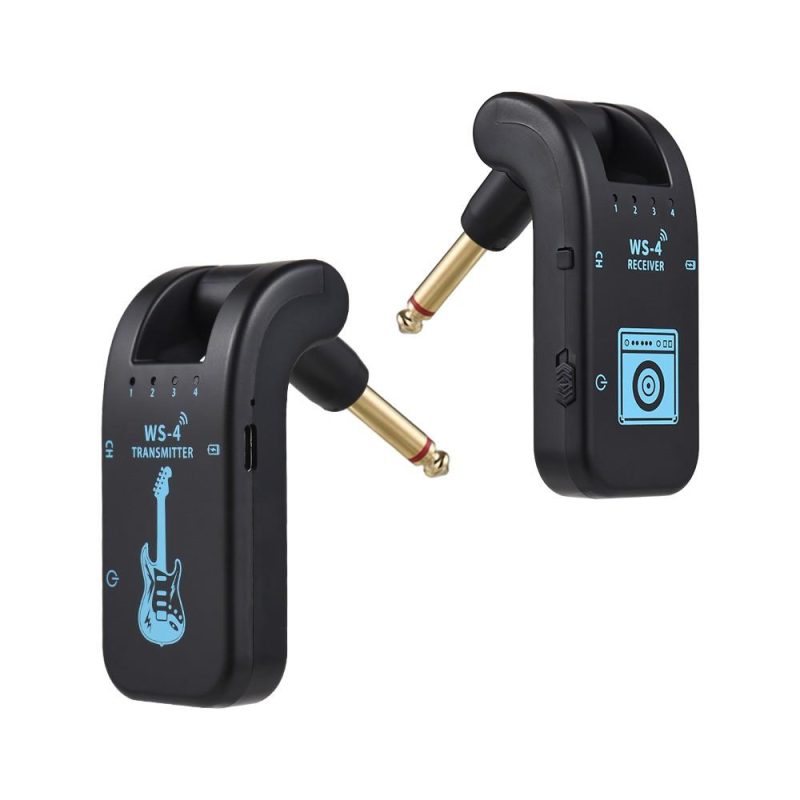 Strings and Accessories |   WS-4 2.4G Wireless Guitar System – Unleash Your Performance Black Musical Instruments Black