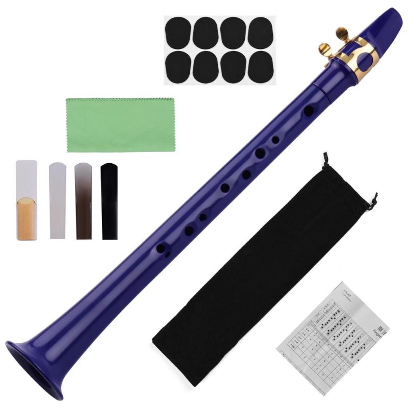 Woodwinds |   11-hole Mini Pocket Saxophone ABS Material Blue Musical Instruments Blue