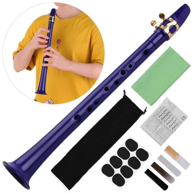 Woodwinds |   11-hole Mini Pocket Saxophone ABS Material Blue Musical Instruments Blue