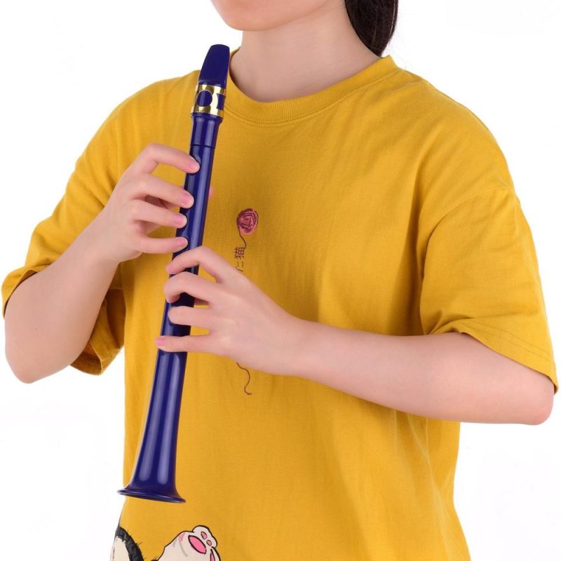 Woodwinds |   11-hole Mini Pocket Saxophone ABS Material Blue Musical Instruments Blue