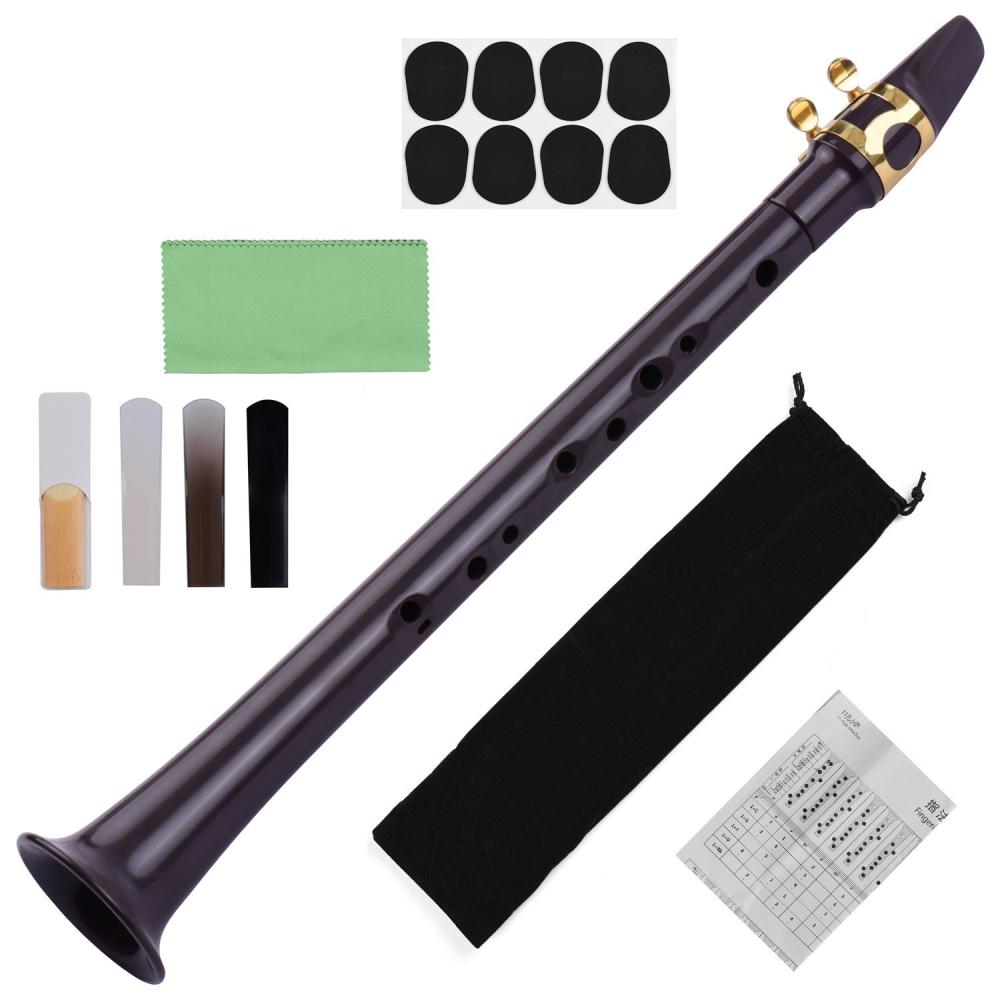 Woodwinds |   11-hole Mini Pocket Saxophone ABS Material Brown Musical Instruments Brown