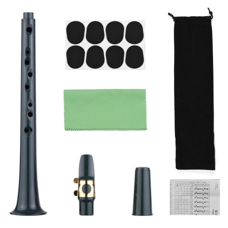 Woodwinds |   11-hole Mini Pocket Saxophone ABS Material Dark Green Musical Instruments Dark Green