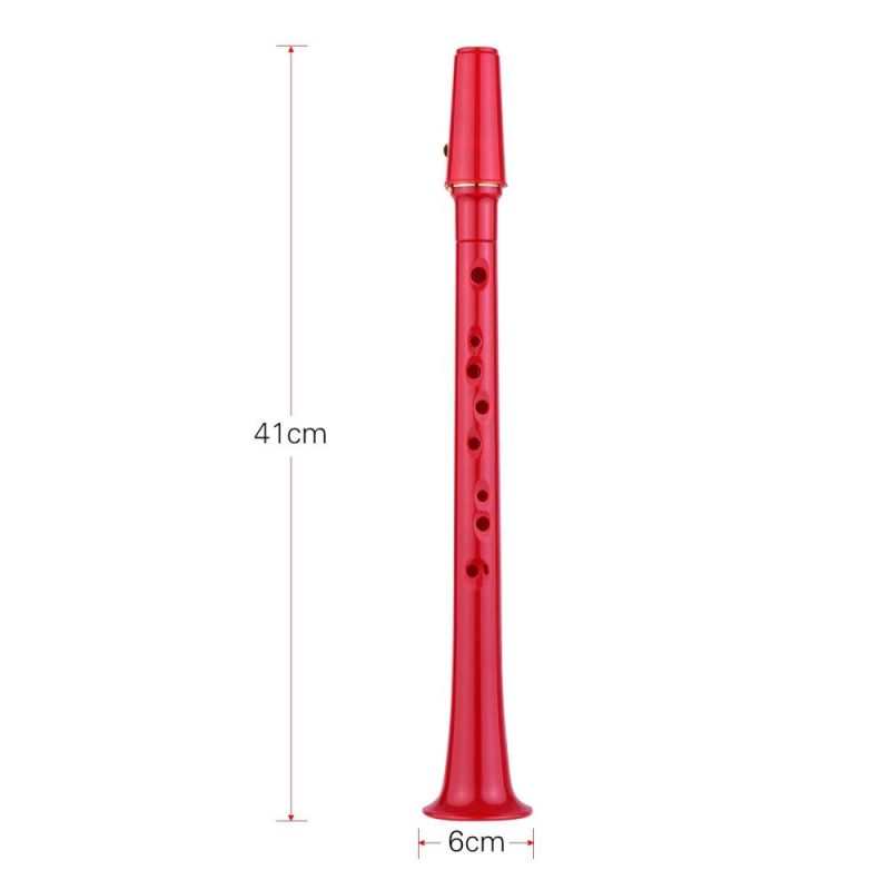 Woodwinds |   11-hole Mini Pocket Saxophone ABS Material Red Musical Instruments Red