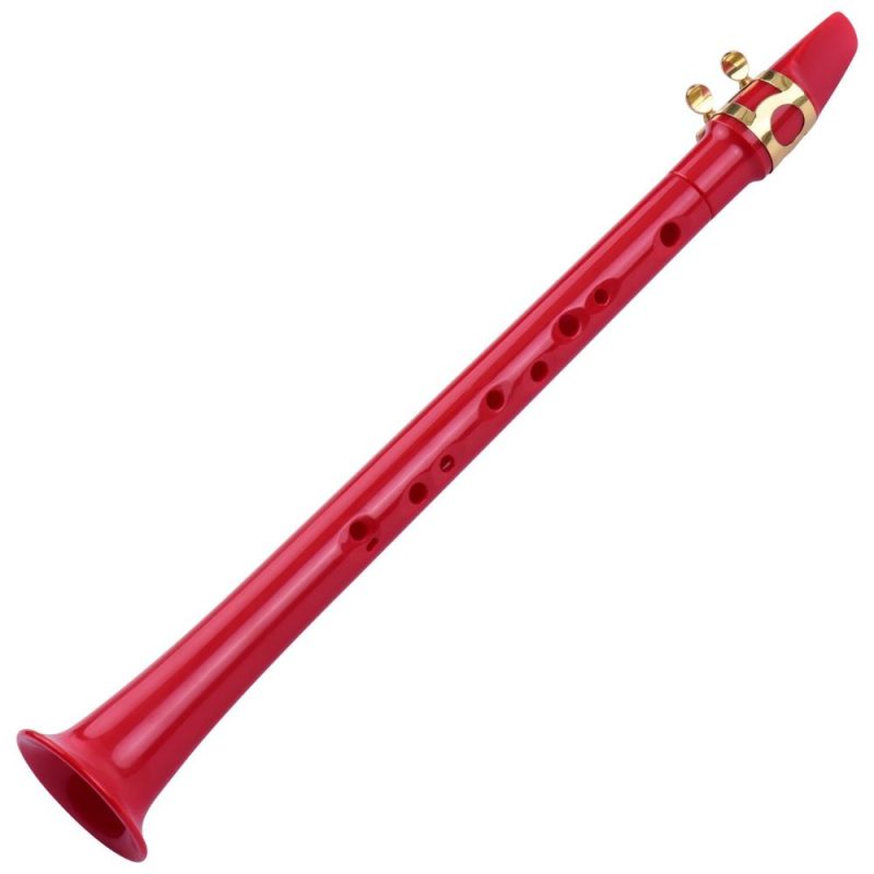 Woodwinds |   11-hole Mini Pocket Saxophone ABS Material Red Musical Instruments Red