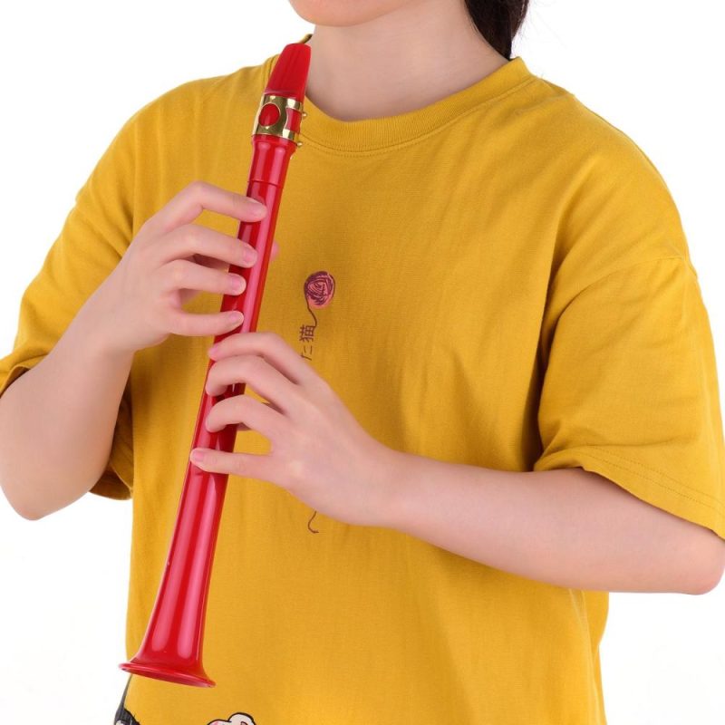 Woodwinds |   11-hole Mini Pocket Saxophone ABS Material Red Musical Instruments Red