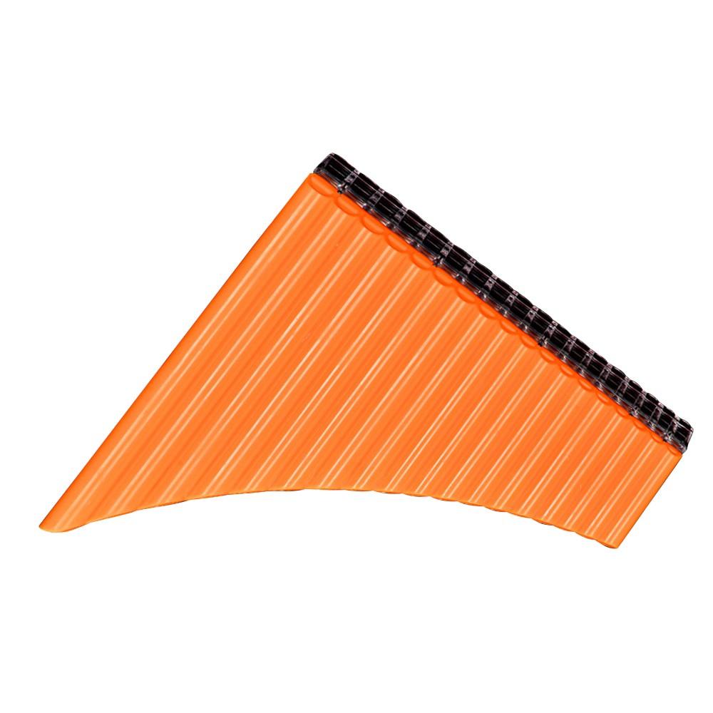 Woodwinds |   18 Pipe Pan Flute Panpipes C Key Pan Pipes with Mouthpiece for Beginners Students Orange Musical Instruments Orange