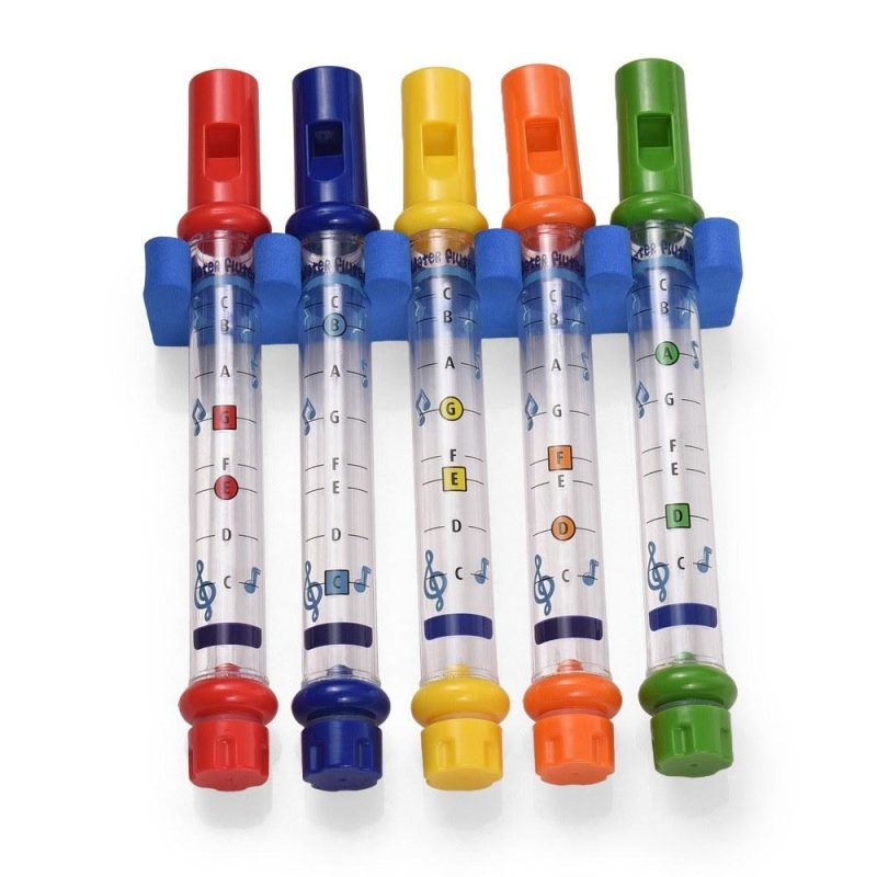 Woodwinds |   5-Piece Water Flute Set: Bath Time Fun & Musical Education Colorful Musical Instruments Colorful