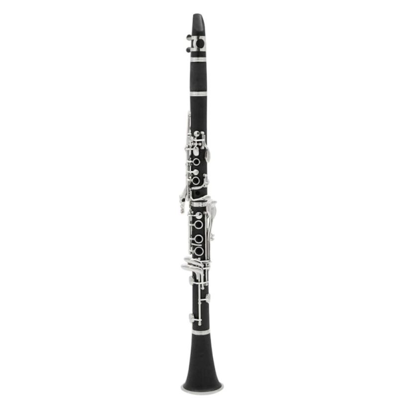 Woodwinds |   ABS Bb Clarinet: 17 Key Cupronickel Plated Nickel with Accessories Black Musical Instruments Black