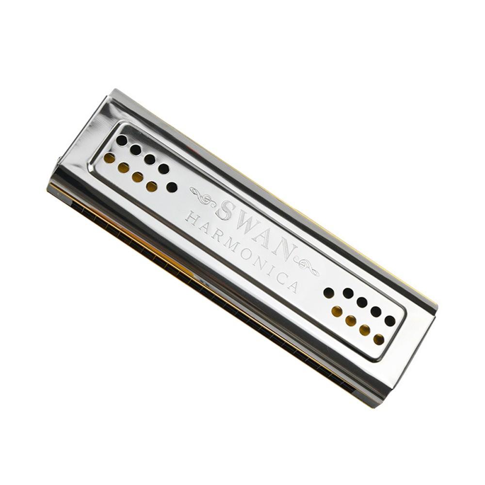 Woodwinds |   Both Sides Harmonica 24 Holes C And G Double Tones Harmonica Mouth Organ Woodwind Instruments Silver Musical Instruments Silver