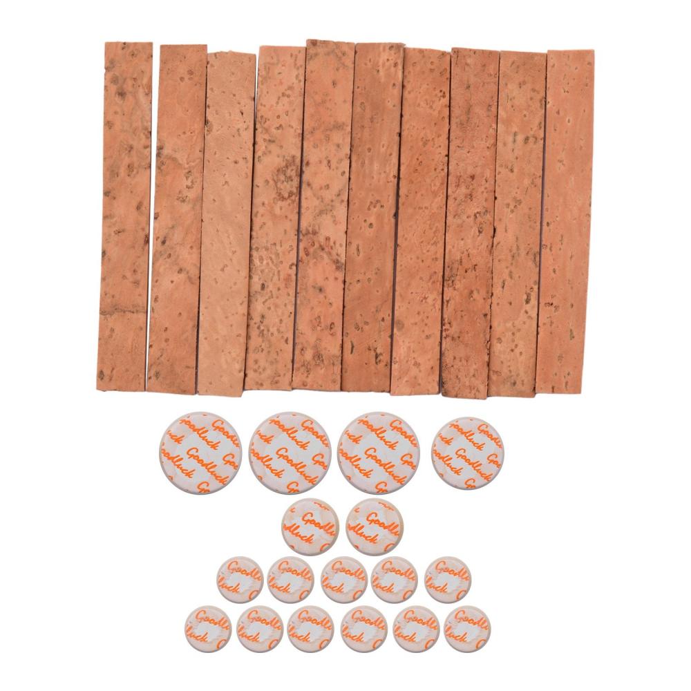 Woodwinds |   Clarinet Neck Joint Cork and Pad Set 10 Piece of Clarinet Neck Joint Cork 17 Piece Clarinet Pads for Bb Clarinet Beige Musical Instruments Beige