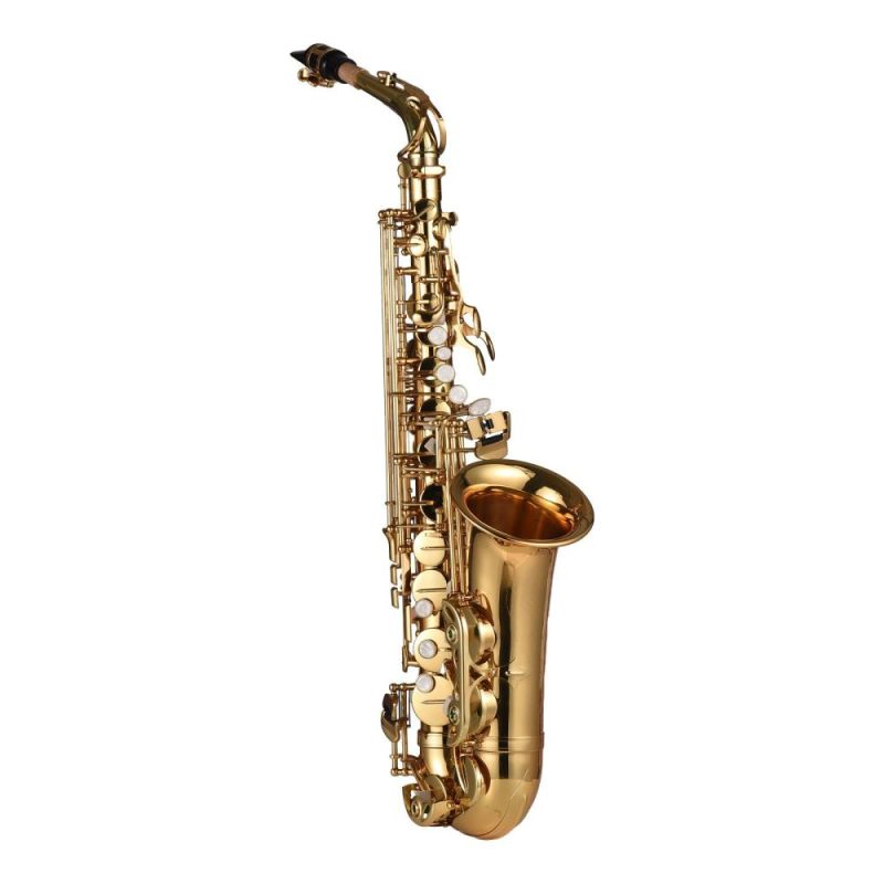 Woodwinds |   Eb Alto Saxophone Brass Lacquered Alto Sax Gold Musical Instruments Gold