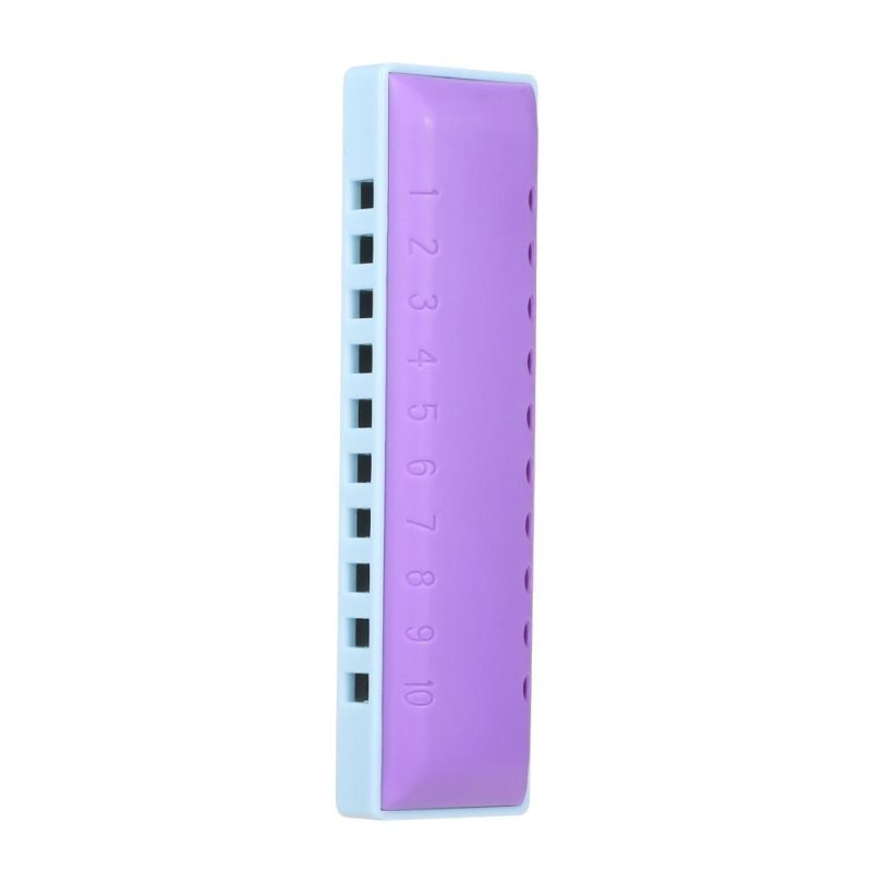 Woodwinds |   Harmonica Diatonic Blues Harmonica  10 Holes Blues Harp Mouth Organ Harmonica Purple Musical Instruments Purple