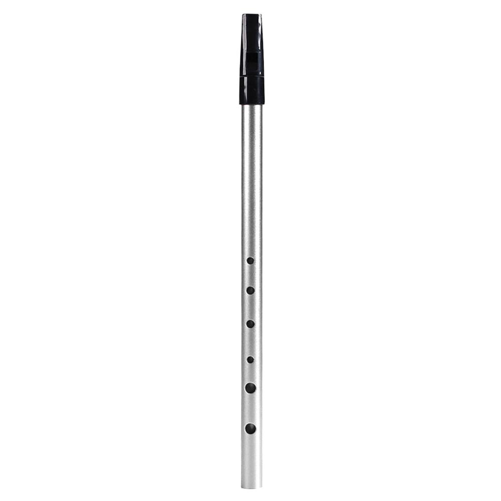 Woodwinds |   Irish Whistle C Key 6-hole Key of C 6 Holes Flute Penny Whistle Tin Whistle Silver Musical Instruments Silver