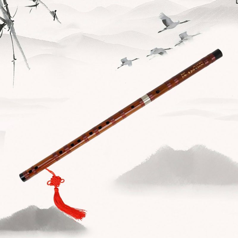 Woodwinds |   Key of C Flute Bitter Bamboo Dizi Traditional Chinese Handmade Woodwind Instrument Musical Instruments Woodwinds