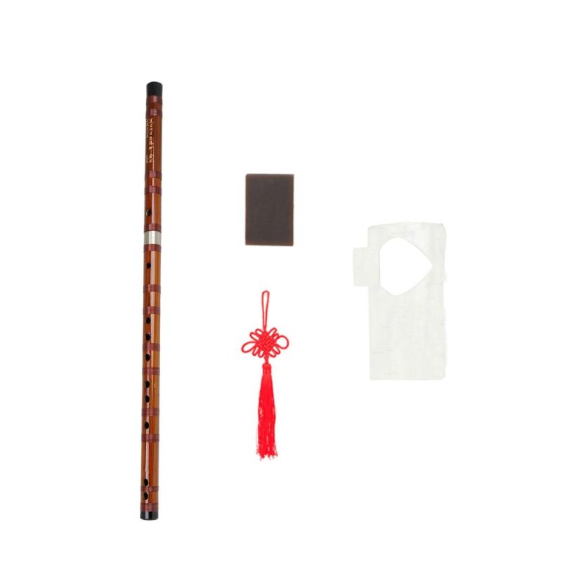 Woodwinds |   Key of F Flute Bitter Bamboo Dizi Traditional Chinese Handmade Woodwind Instrument with Storage Bag Chinese Knot for Children Adults Beginners Musical Instruments Woodwinds