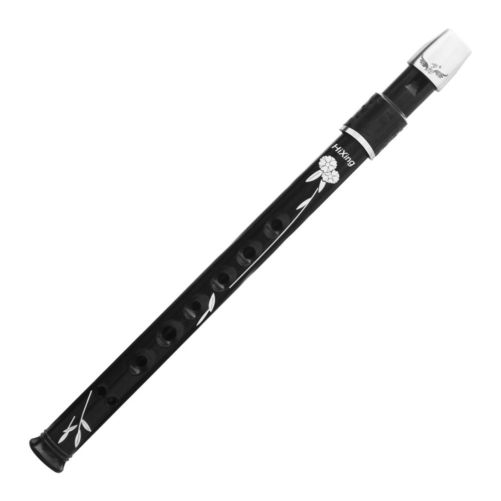 Woodwinds |   Lightweight Irish Whistle Tin Whistle Flute Recorder Instrument D key Black Musical Instruments Black