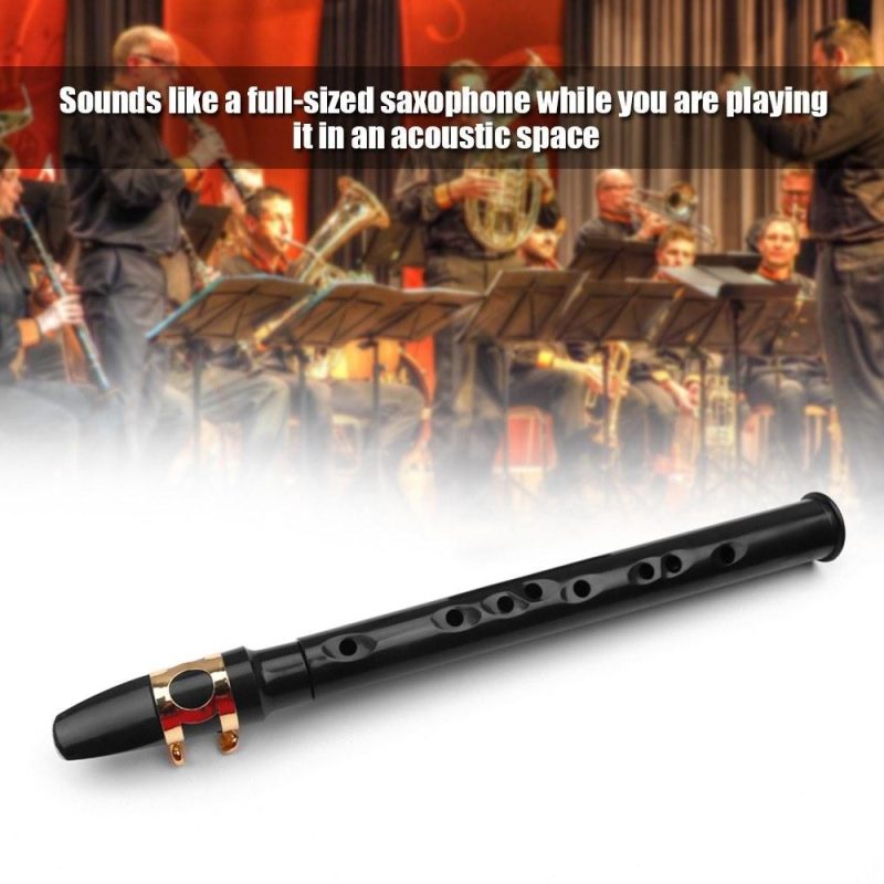 Woodwinds |   Portable Mini Saxophone / Pocket-Sized Woodwind Wonder Black Musical Instruments Black