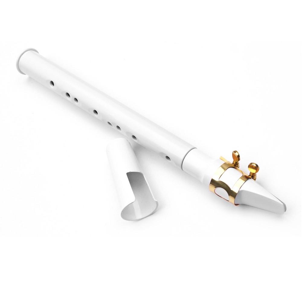 Woodwinds |   Portable Mini Saxophone / Pocket-Sized Woodwind Wonder White Musical Instruments White