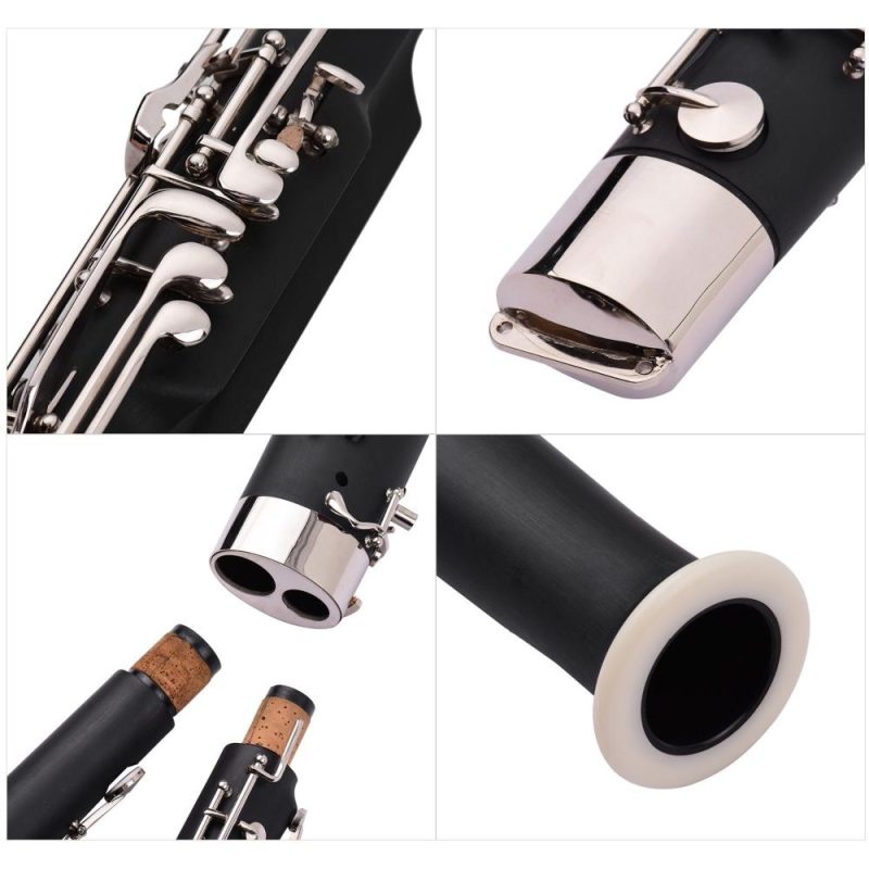 Woodwinds |   Professional C Key Bassoon: Crafted from Synthetic Wood with Silver & Nickel-Plated Cupronickel Keys Black Musical Instruments Black