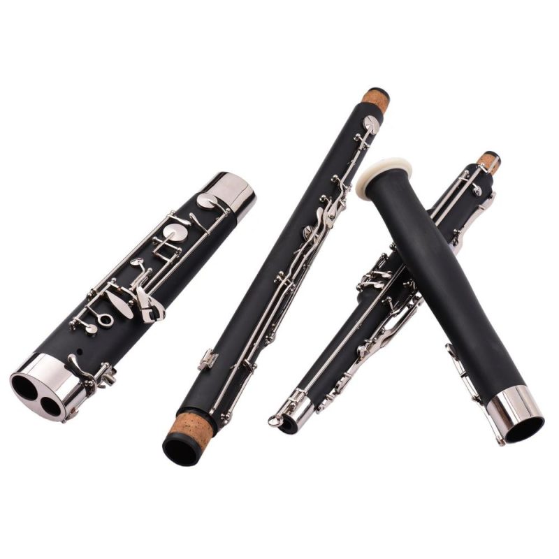 Woodwinds |   Professional C Key Bassoon: Crafted from Synthetic Wood with Silver & Nickel-Plated Cupronickel Keys Black Musical Instruments Black