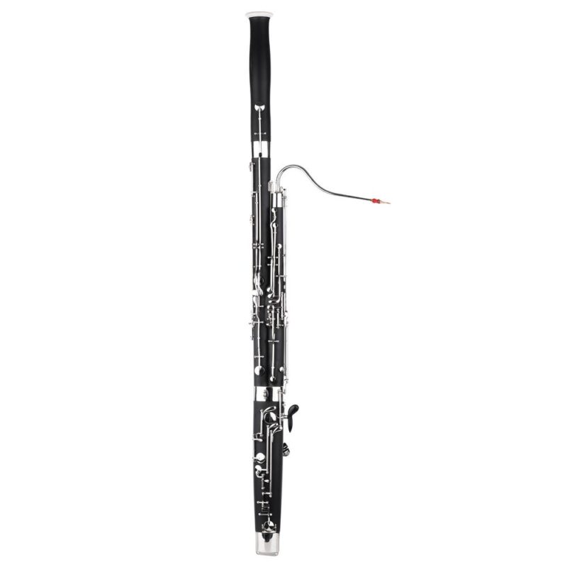 Woodwinds |   Professional C Key Bassoon: Crafted from Synthetic Wood with Silver & Nickel-Plated Cupronickel Keys Black Musical Instruments Black