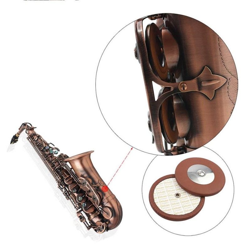 Woodwinds |   Professional Red Bronze Bend Eb E-flat Alto Saxophone Sax Abalone Shell Key Carve Pattern with Case Gloves Cleaning Cloth Straps Brush Brown Musical Instruments Brown