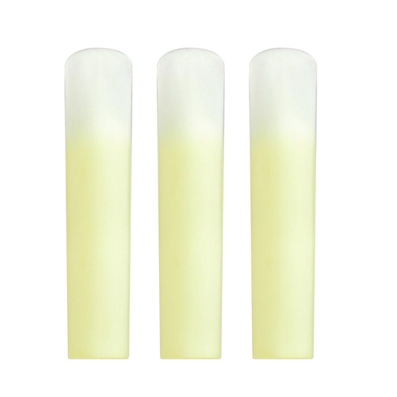 Woodwinds |   RIGA 3pcs Alto Saxophone Reeds Sax Resin Reed Saxophone Accessories Strength 1.5 Yellow Musical Instruments Woodwinds