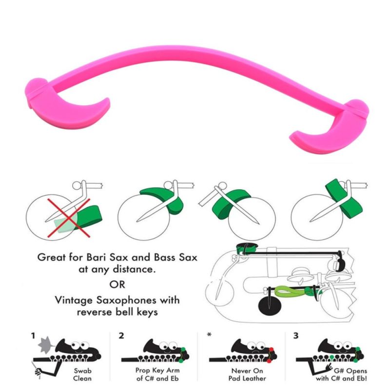 Woodwinds |   Saxophone Key Props Sax Pad Anti-Sticking Tool Silicone Saxophone Leather Pad Protector Alto/Tenor Saxophones Cleaning Maintenance Accessories Pink Musical Instruments Pink