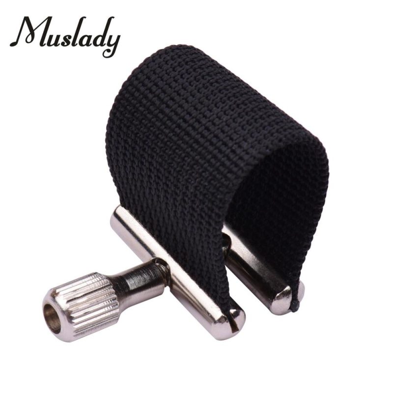 Woodwinds |   Saxophone Ligature Compact Durable Sax Ligature for Alto Saxophone Metal Mouthpiece Black Musical Instruments Black